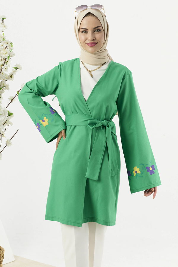 10161-YESIL Ceket
