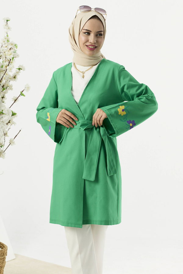 10161-YESIL Ceket