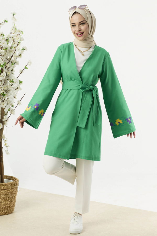 10161-YESIL Ceket