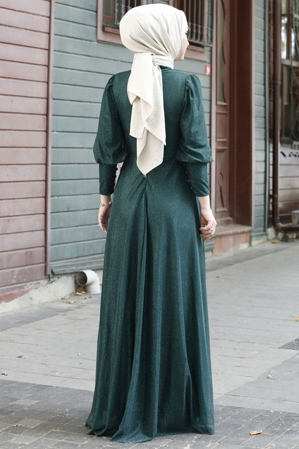 Abiye Elbise Zümrüt - 11003