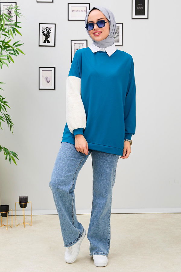 11037-INDIGO Sweat