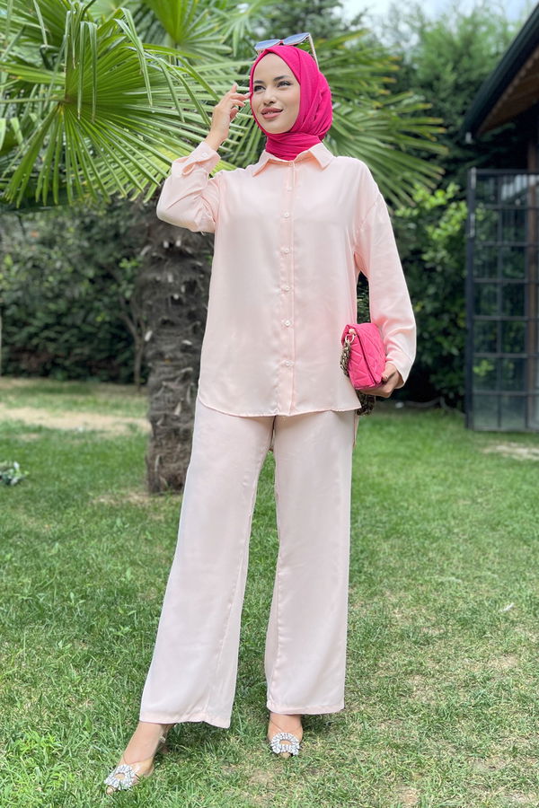 11339-ACIK-PUDRA Tunik+Pantolon