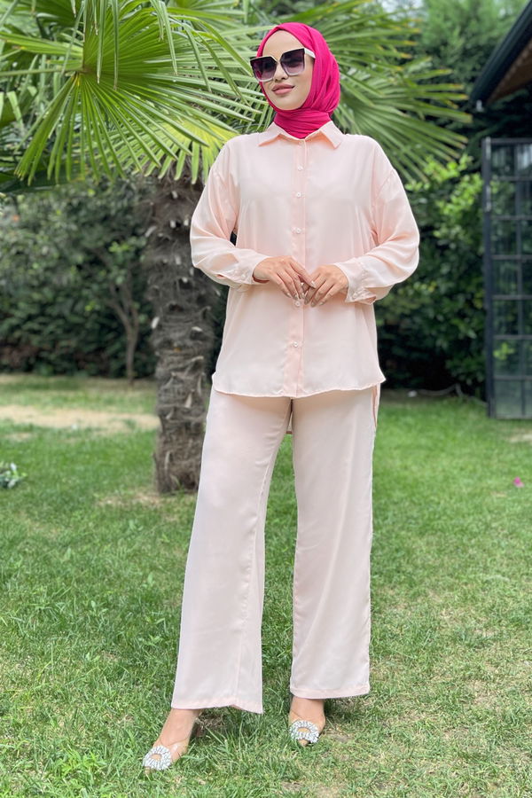 11339-ACIK-PUDRA Tunik+Pantolon