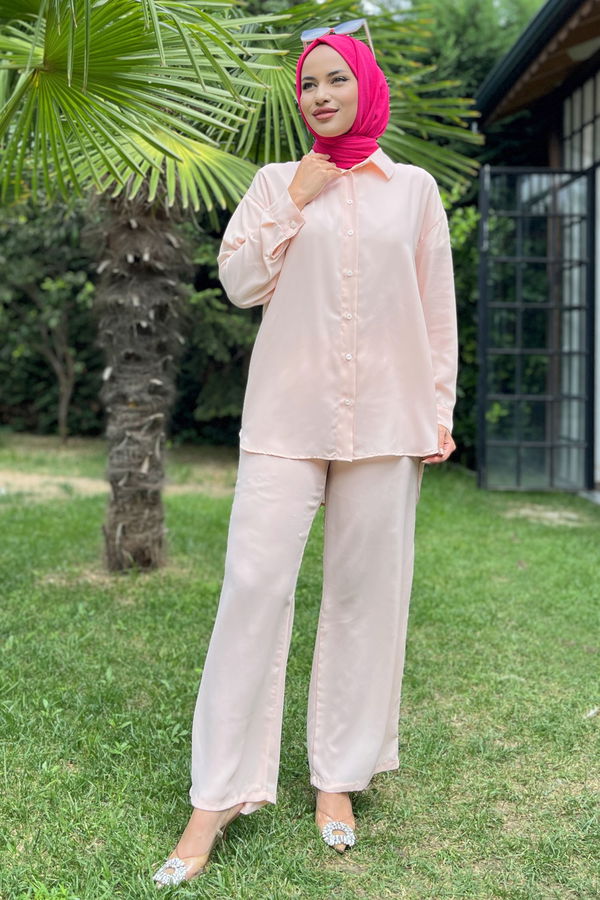 11339-ACIK-PUDRA Tunik+Pantolon