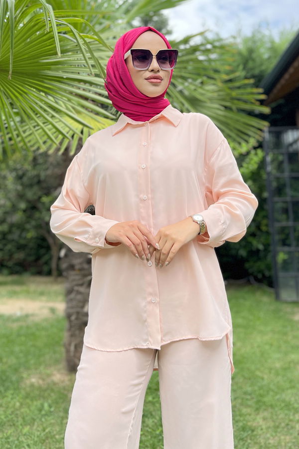 11339-ACIK-PUDRA Tunik+Pantolon