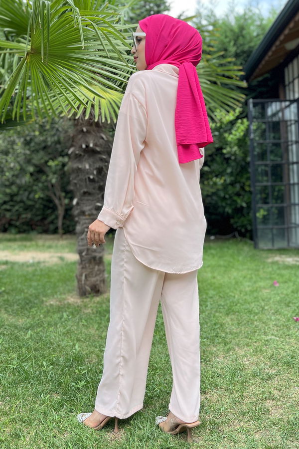 11339-ACIK-PUDRA Tunik+Pantolon