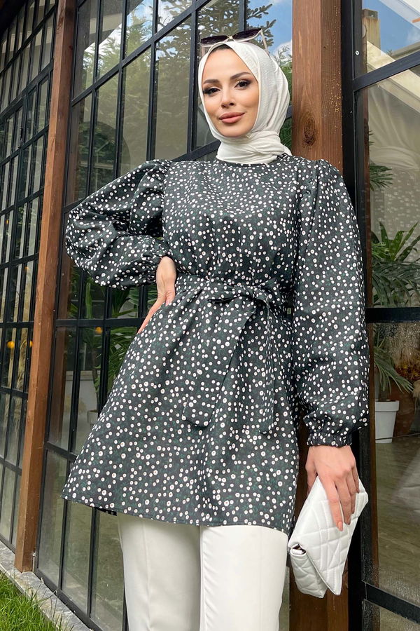 11549-SIYAH Tunik