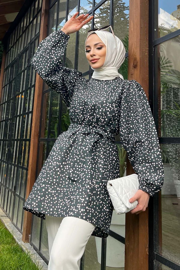 11549-SIYAH Tunik
