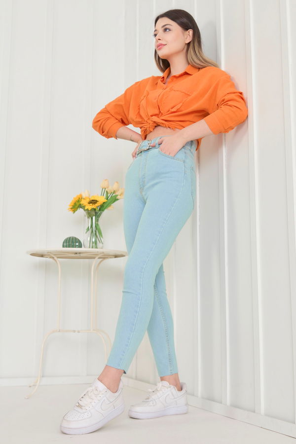 Kot Pantolon Buz Mavi - 11601