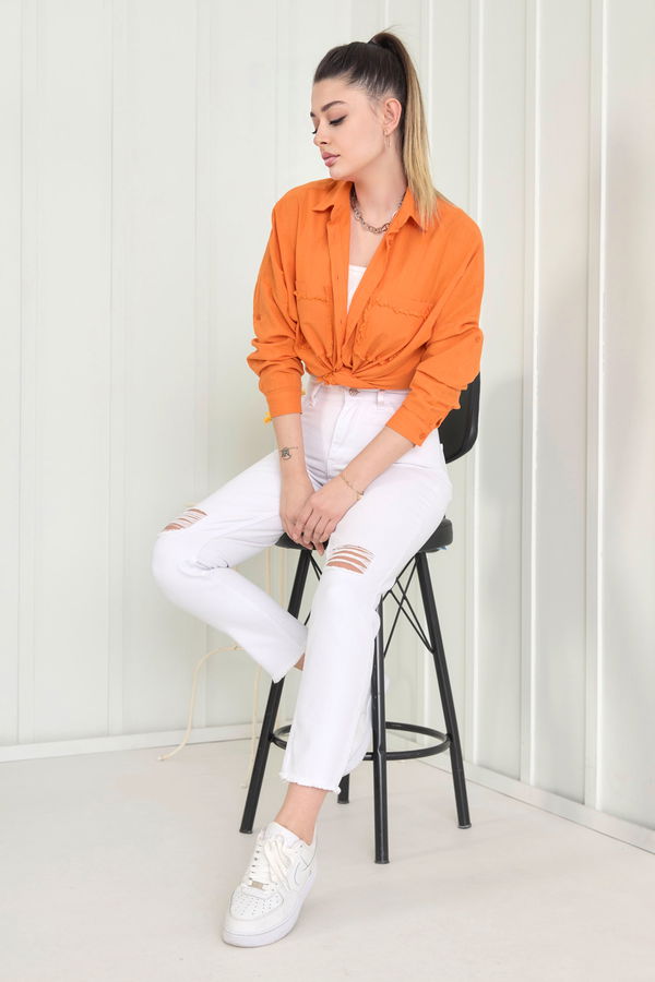 Gabardin Pantolon Beyaz - 11603