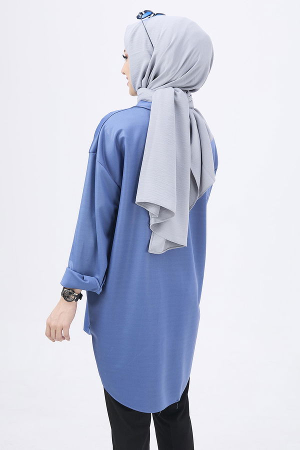 12012-INDIGO Tunik