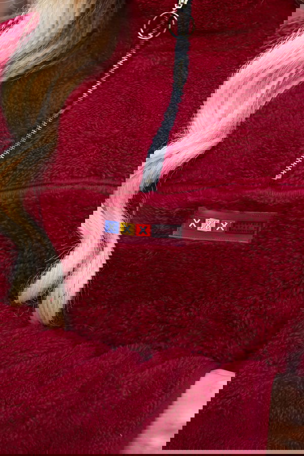 Peluş Sweat Bordo - 13083