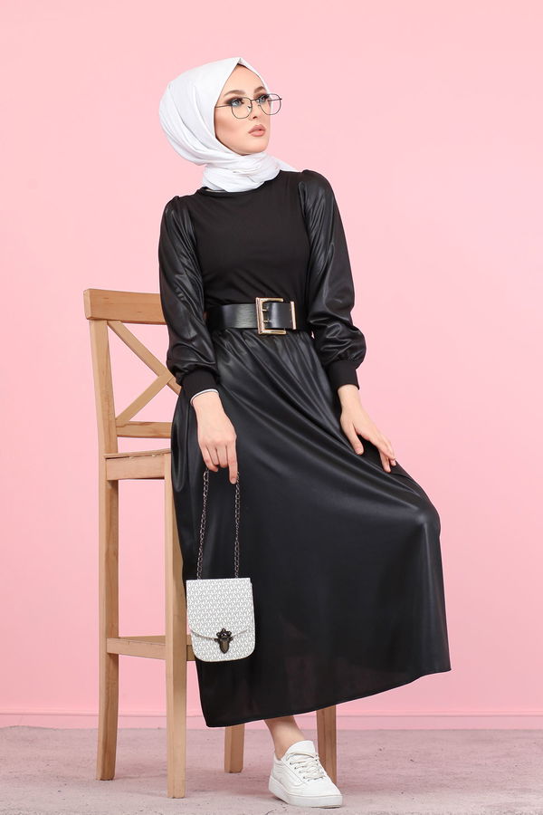 2 pieces Blouse Skirt Combine black - 1348