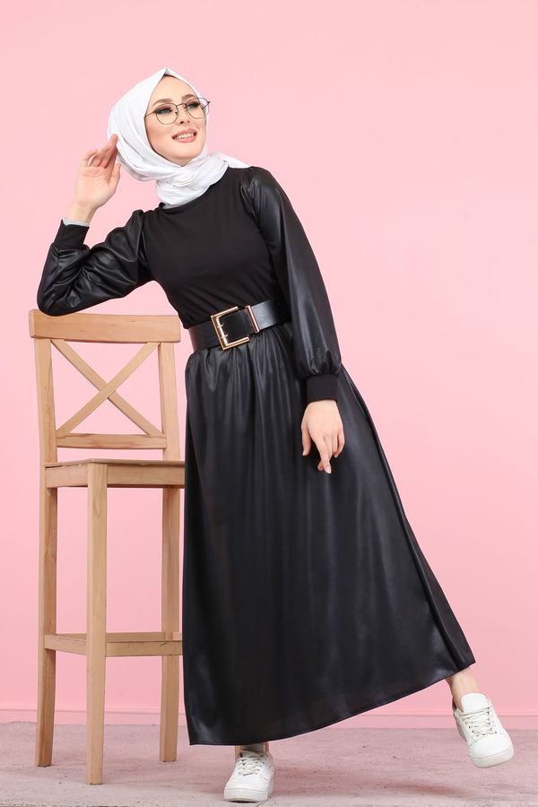 2 pieces Blouse Skirt Combine black - 1348