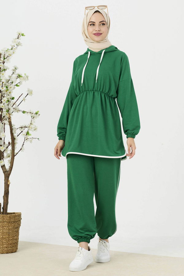 21675-YESIL Eşofman Takımı