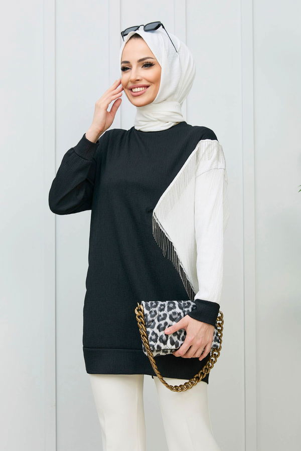 21947-SIYAH Tunik