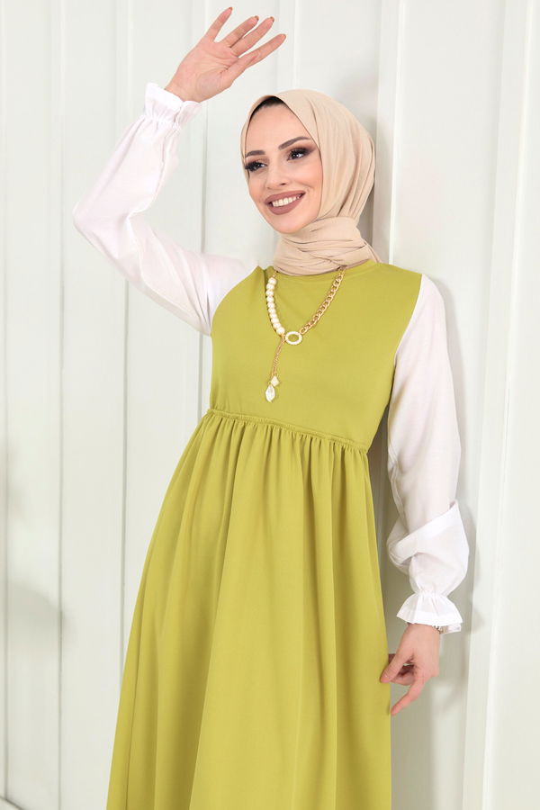 22129-YAG-YESILI Elbise