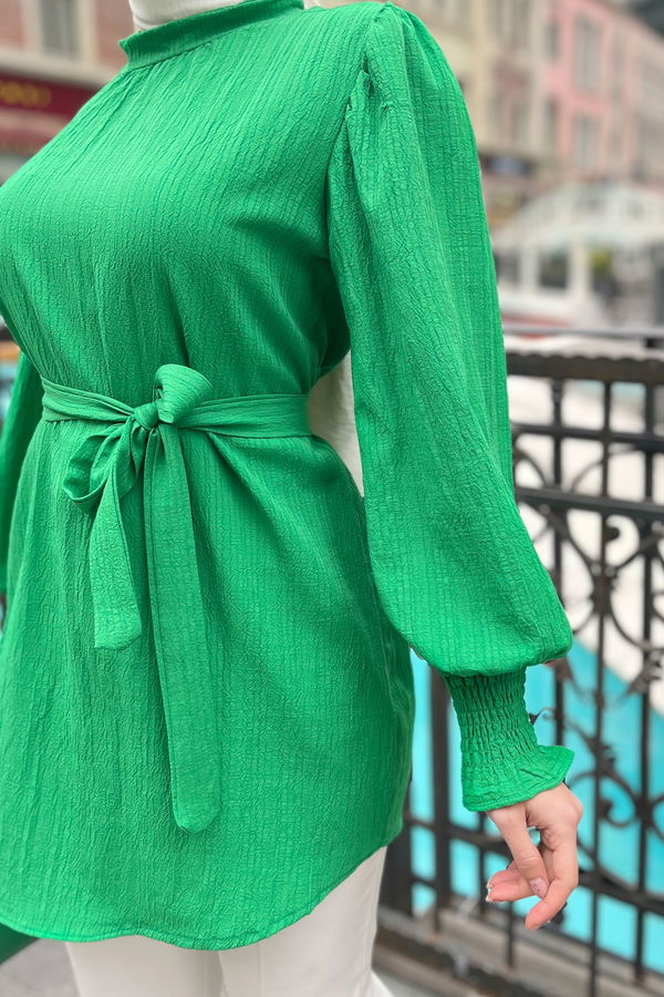 22198-YESIL Tunik