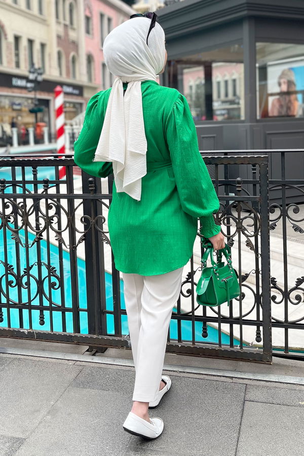 22198-YESIL Tunik