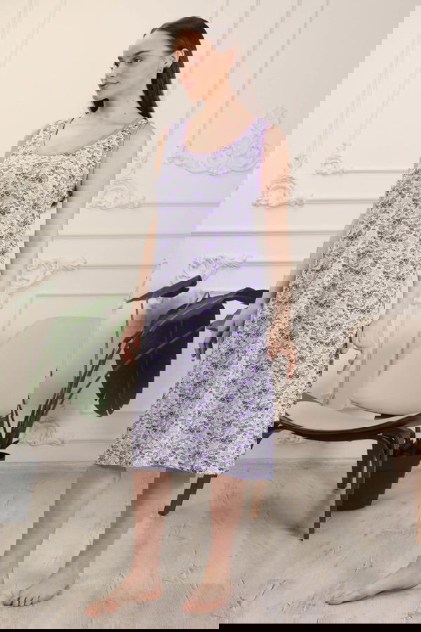 22327-LILA Gecelik