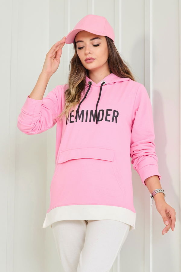 23040-PEMBE Sweat