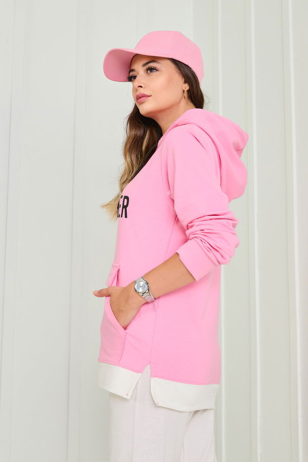 23040-PEMBE Sweat