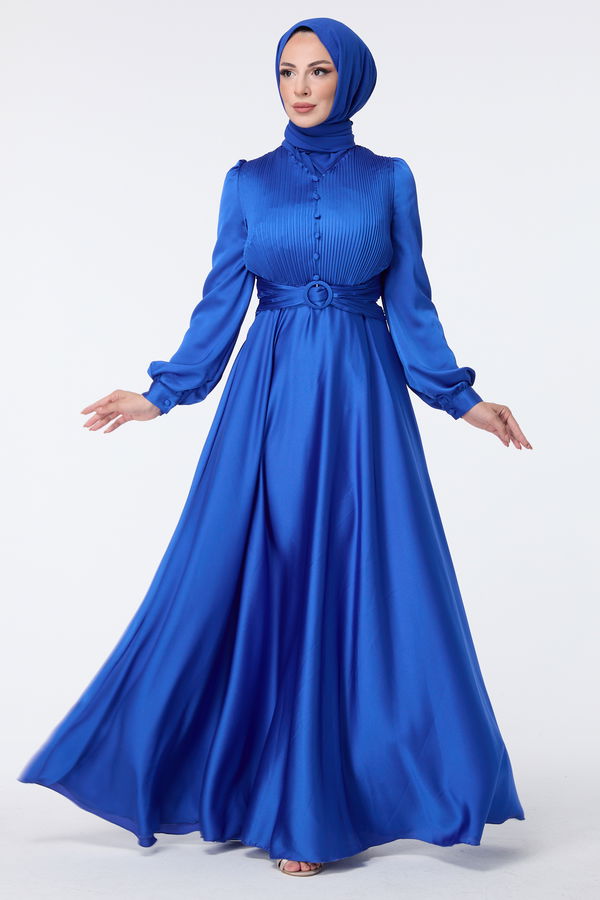 Abiye Elbise Saks - 23427