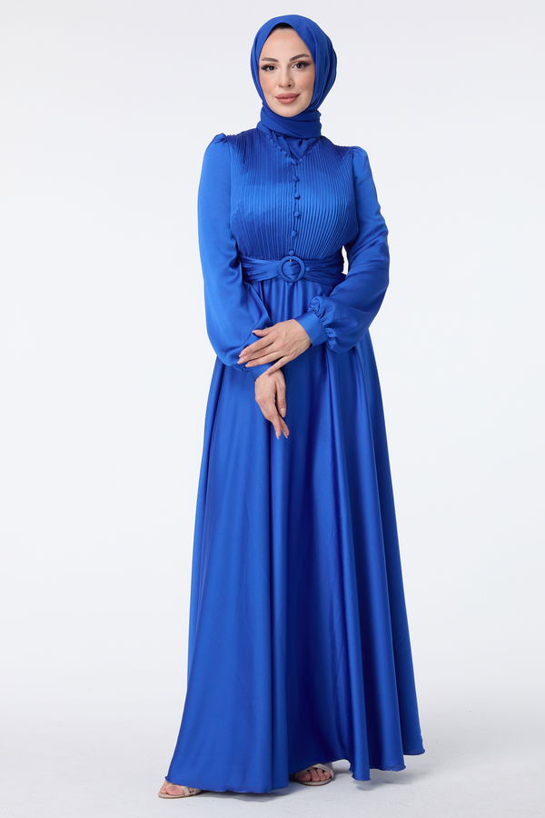 Abiye Elbise Saks - 23427