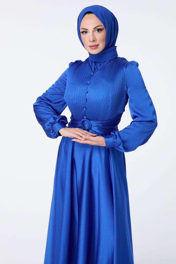 Abiye Elbise Saks - 23427