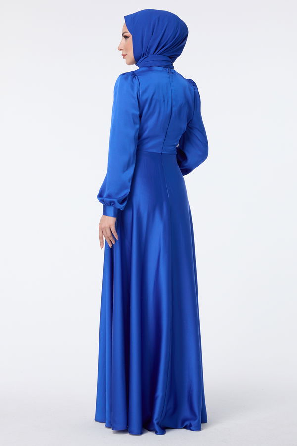 Abiye Elbise Saks - 23427