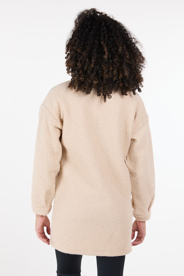 Kaşe Kaban Krem - 23436