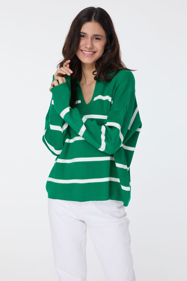 Triko Kazak Yesil - 23633