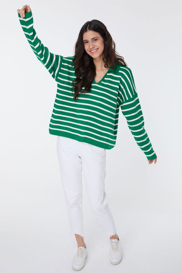 Triko Kazak Yesil - 23634