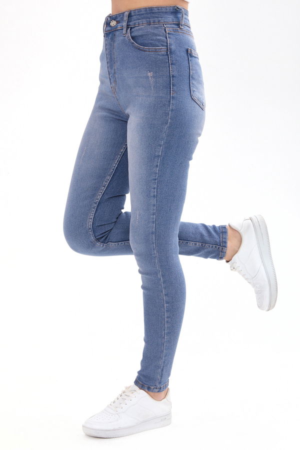 Skınny Likralı Kot Pantolon Açik Kahve Tint - 23658