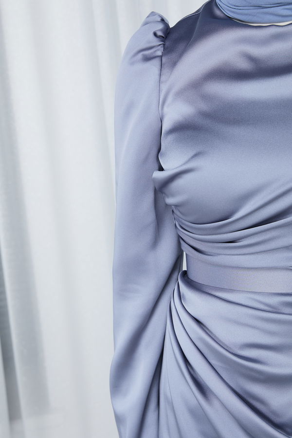 Abiye Elbise Indigo - 23686