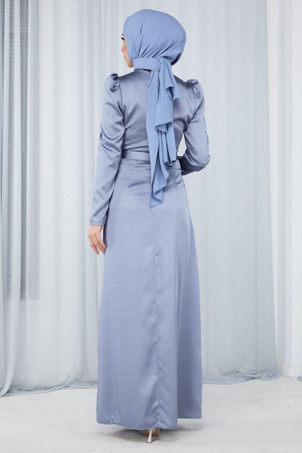 Abiye Elbise Indigo - 23686