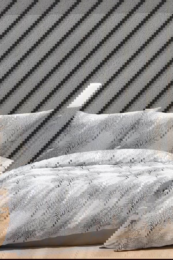 Gri Çift Kişilik Nevresim Seti - 23718
