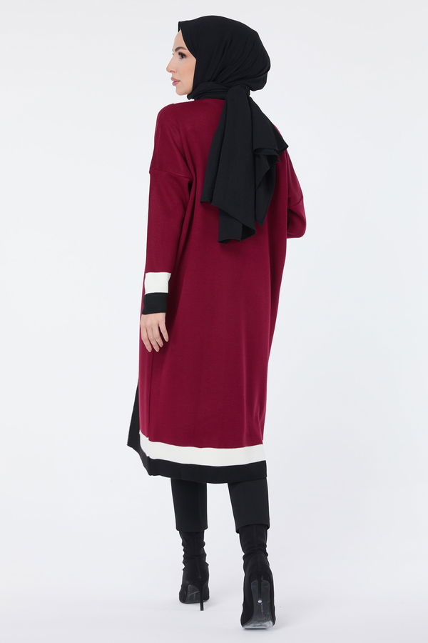 Triko Hırka Bordo - 23734
