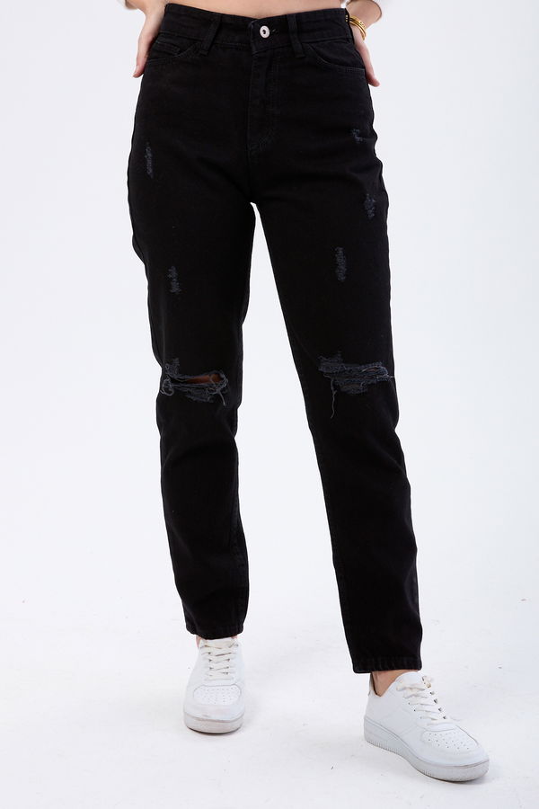 Mam Jeans Lazer Kesim Siyah - 23813