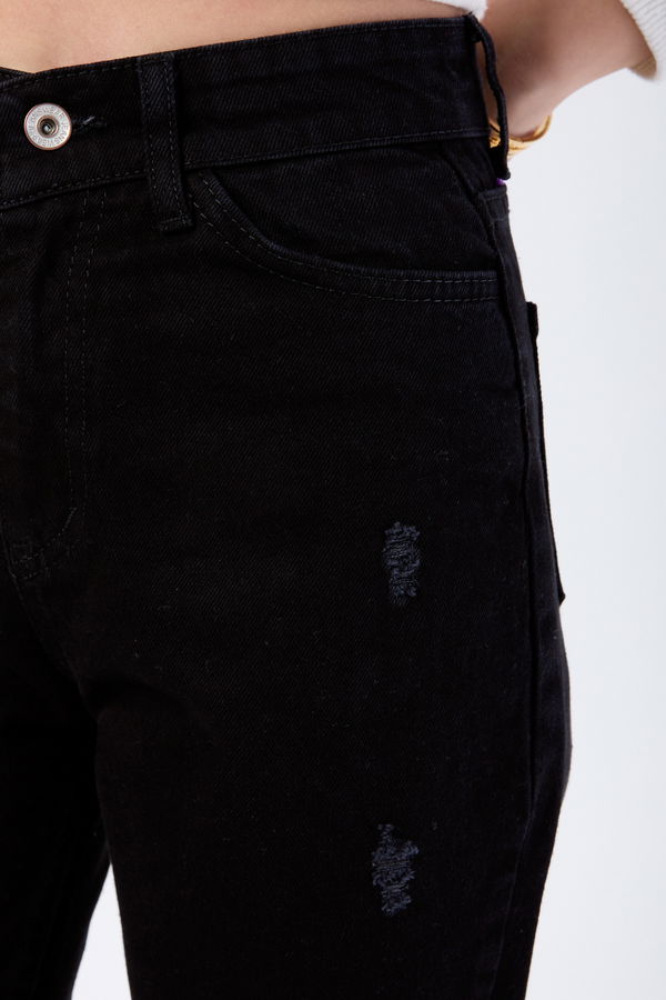 Mam Jeans Lazer Kesim Siyah - 23813