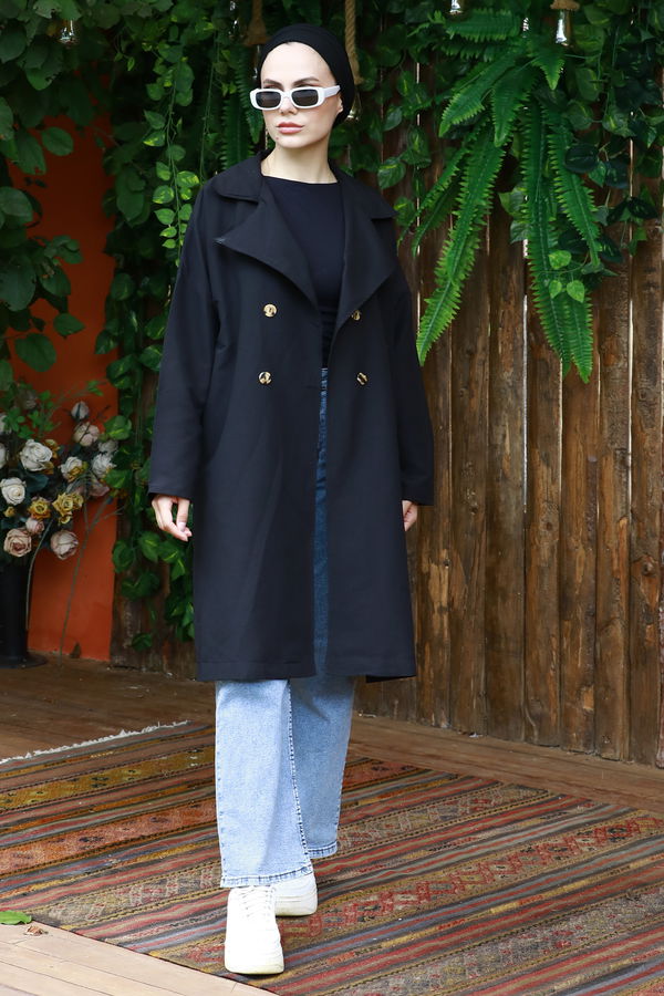 8898-SIYAH Trenckot