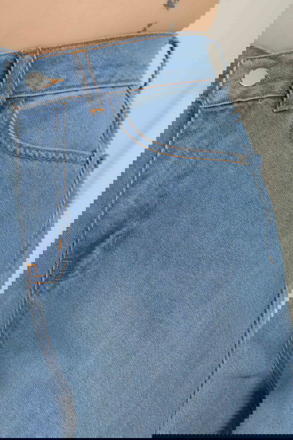 Baggy Kot Pantolon Acik Mavi - 27097