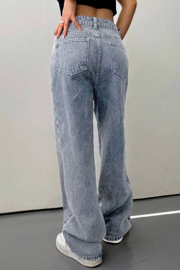 Baggy Kot Pantolon Acik Mavi - 26755