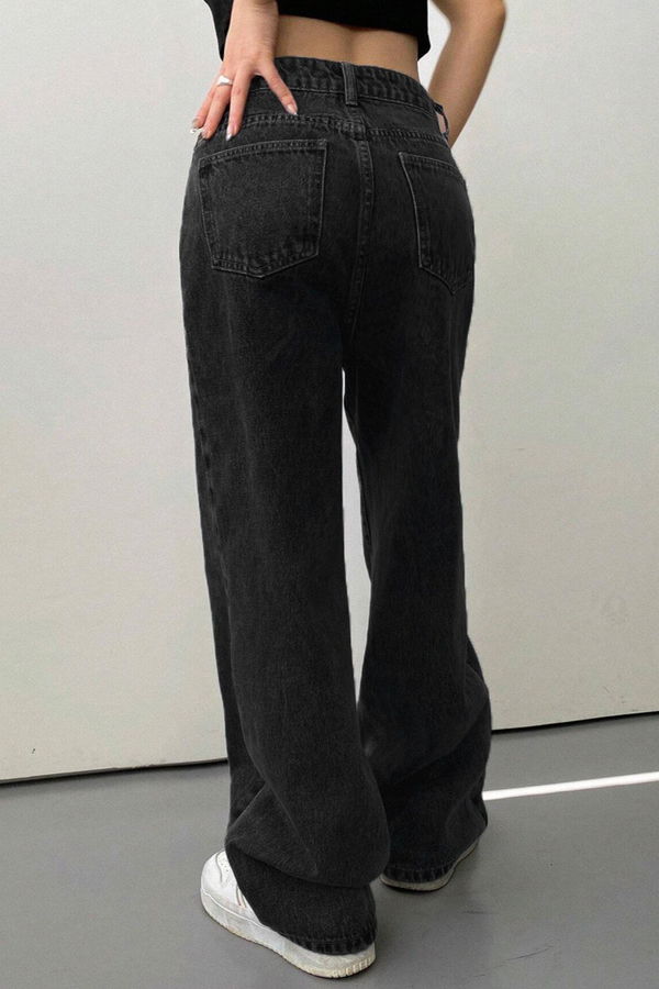 Baggy Kot Pantolon Siyah - 26755