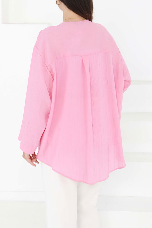 Bağlamalı Kimono Pembe - 27388
