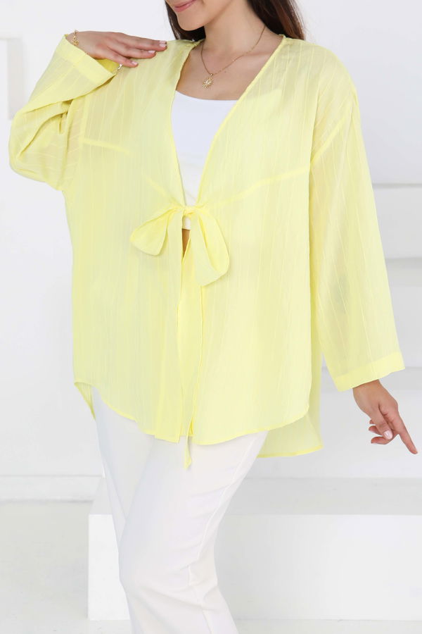Bağlamalı Kimono Sari - 27388