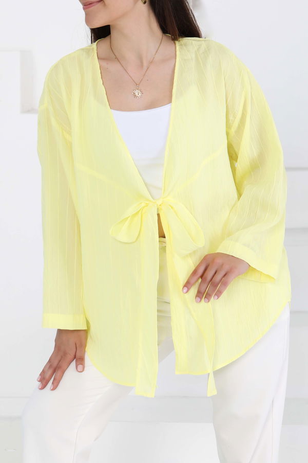 Bağlamalı Kimono Sari - 27388