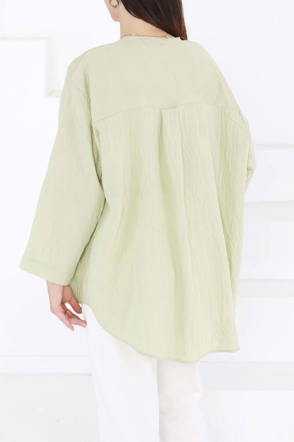 Bağlamalı Kimono Yeşil - 27388