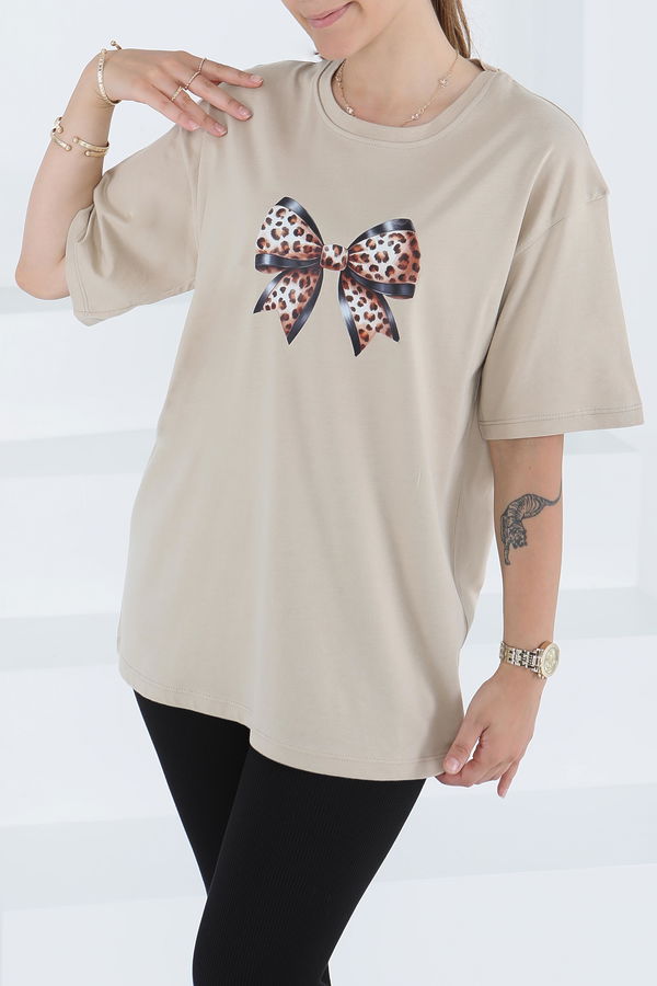 Baskılı Kısa Kollu T-Şhirt - 27501