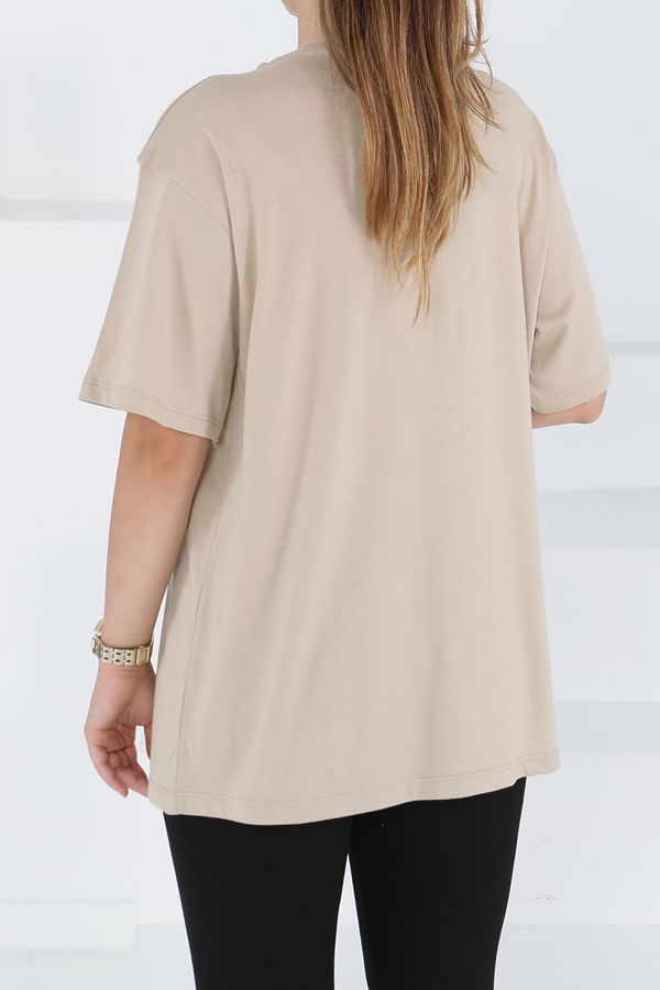 Baskılı Kısa Kollu T-Şhirt - 27501